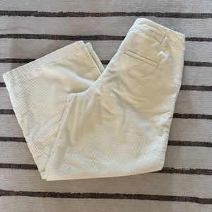 A New Day White/Cream Corduroy Wide Leg Cropped Pants